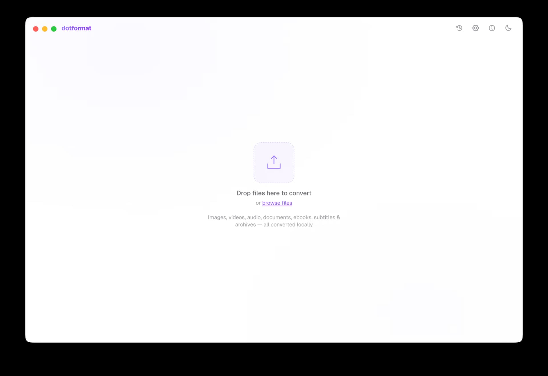 dotformat — drop your files to start
